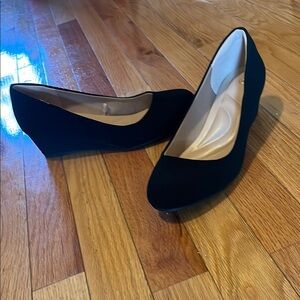 Black Wedge Shoes for Women
